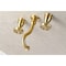 Kingston Brass KS3027RX Two-Handle Wall Mount Tub Faucet, Brushed Brass KS3027RX - alternate 2